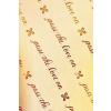 Gift Wrap (Gold with 'pass the love' motif)