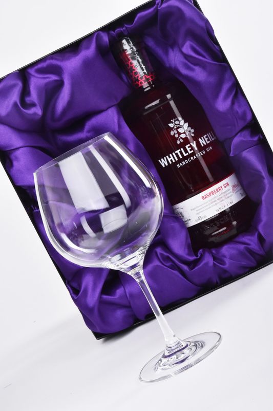 Personalised Balloon Gin Glass & Whitley Neill Presentation Gift Set