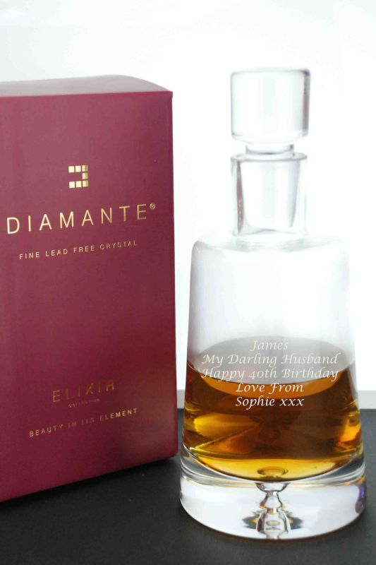 Engraved Elixir Spirit Decanter
