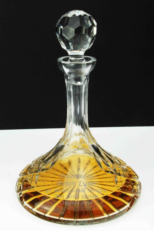 Personalised Crystal Ships Decanter | Galleon