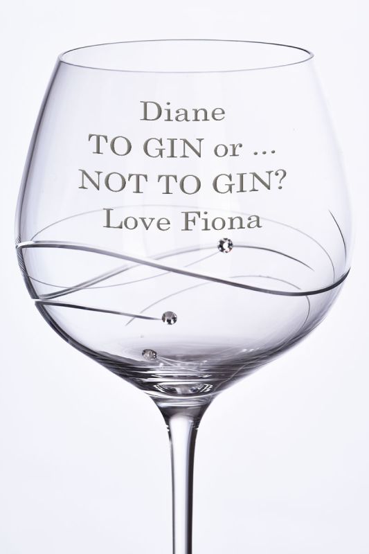 Personalised Gin Glass | To Gin or Not to Gin