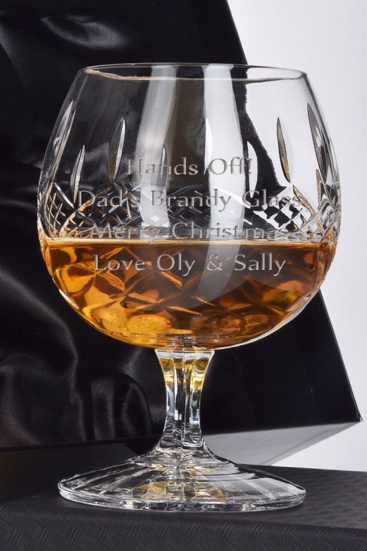 Sutherland Crystal Engraved Brandy Glass Gift